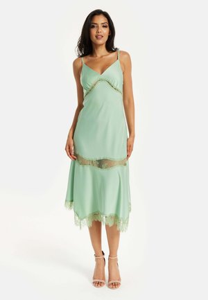 Liquorish DETAIL STRIP MIDI  - Cocktail dress / Party dress - green