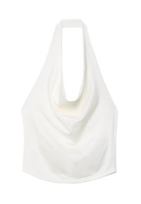 HALTER WITH COWL NECKLINE  - Top - beige