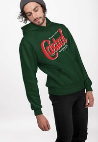 Henry Tiger CASTROL REGISTERED LOGO - Jersey con capucha - bottle green