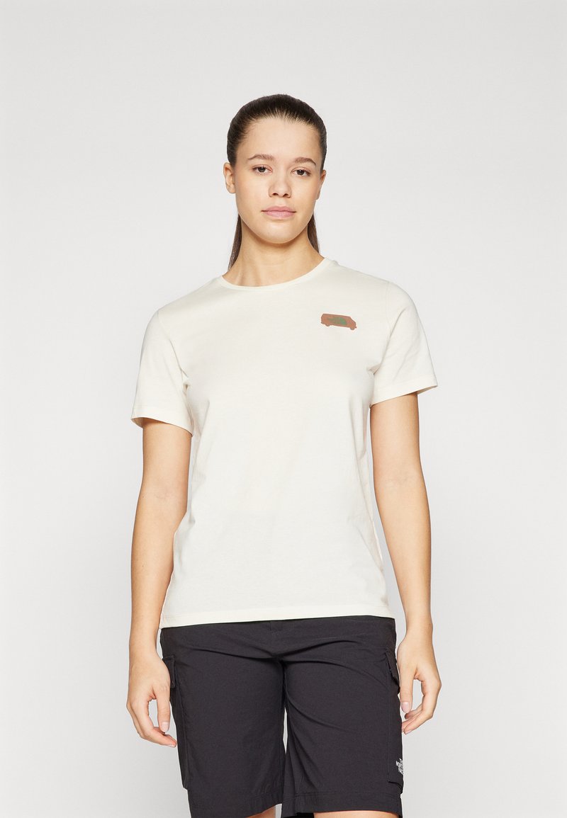The North Face - OUTDOOR GRAPHIC TEE - Print T-shirt - white dune, Enlarge