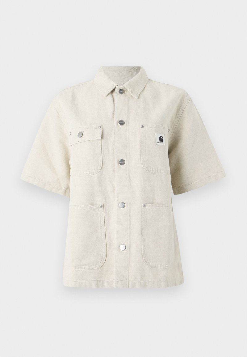 Carhartt WIP MICHIGAN SHIRT - Button-down blouse - natural rinsed/beige ...