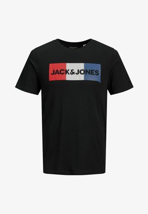 JJECORP LOGO TEE CREW NECK JR - T-shirt con stampa - black