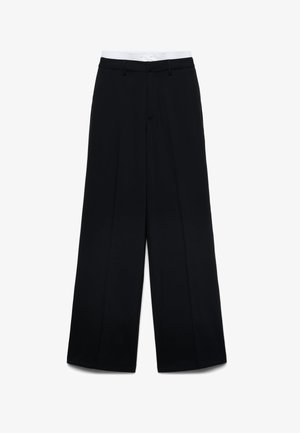 Calliope, PANTALONE LUNGO TINTA UNITA - Pantaloni - ultrablack