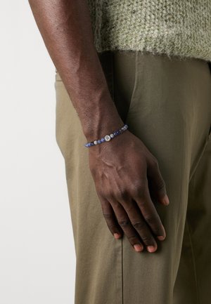 Tommy Hilfiger MEN BEADS - Armband - blue/silver-coloured