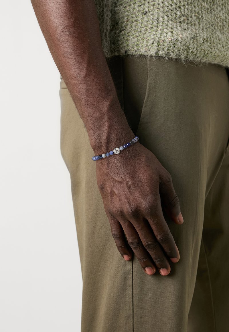 Tommy Hilfiger MEN BEADS - Armbånd - blue/silver-coloured
