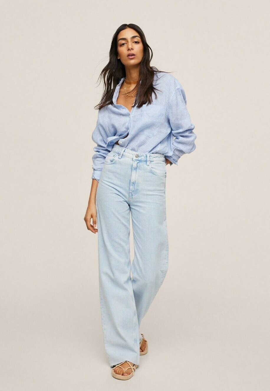 Mango Jeans a zampa - hellblau/celeste - Zalando.it