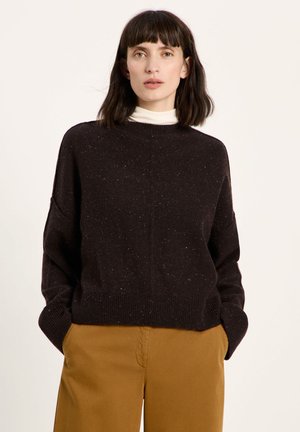 LANIUS, Jumper - bitter chocolate tweed