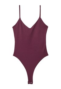 Stradivarius WITH STRAPS - Bodi - dark red