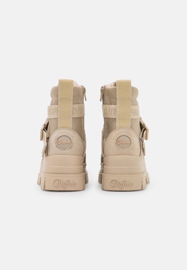 ASPHA  - Lace-up ankle boots - beige2