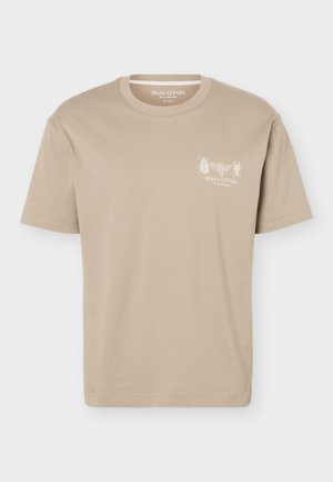 Marc O'Polo, SHORT SLEEVE RELAXED FIT SEASONAL ARTWORK - Nyomott mintás póló - charleston gray