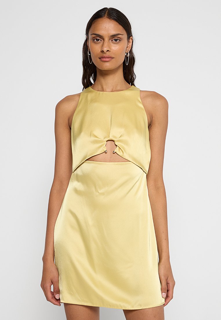 Nanushka Cocktailjurk lichtgeel