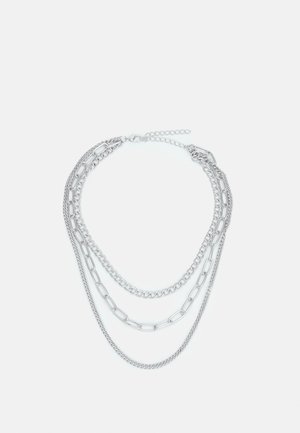 LAYERING CHAIN NECKLACE UNISEX - Necklace - silver-coloured