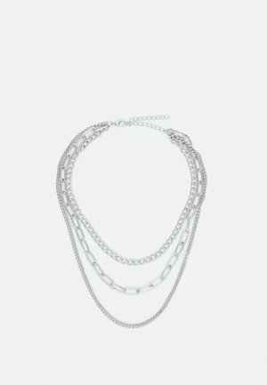 LAYERING CHAIN NECKLACE UNISEX - Halskette - silver-coloured