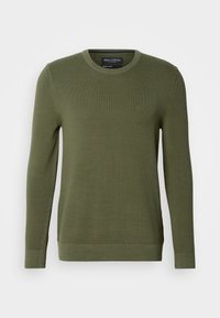 CREWNECK STRUCTURE - Strickpullover - dried herb