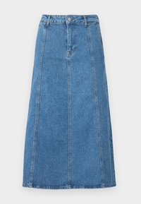 SLFEVELYN MIDI SKIRT - Jeansskjørt - medium blue denim