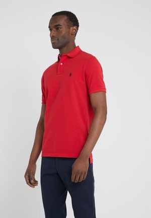 CUSTOM SLIM FIT MESH POLO SHIRT - Polo - red