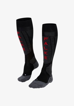FALKE EXPERT - Kniestrümpfe - black-mix