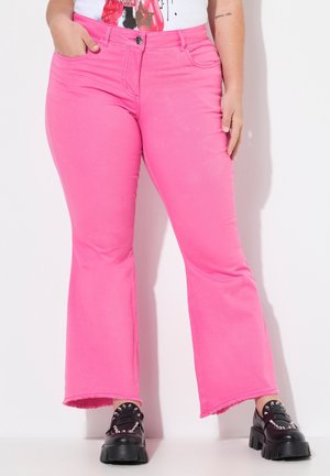 Flared Jeans - hibiscus pink