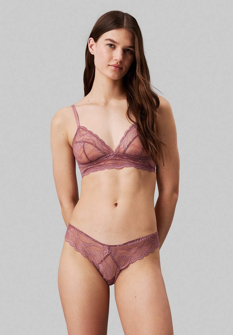 Calvin Klein Underwear BRAZILIAN SENSUAL STRETCH LACE - Stringid - vintage pink