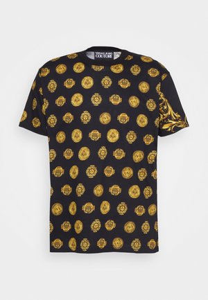 COIN SUN - T-shirt con stampa - black/gold-coloured