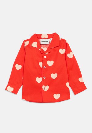 HEARTS SHIRT UNISEX - Blusa com botões - red