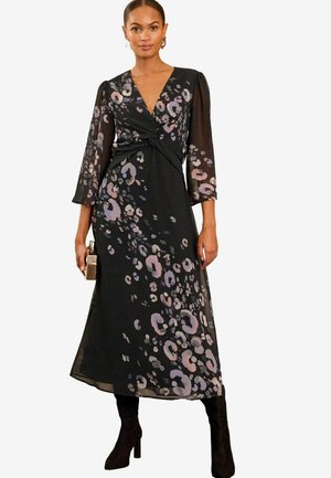 Love & Roses REGULAR FIT - LONG SLEEVE    - Vapaa-ajan mekko - black
