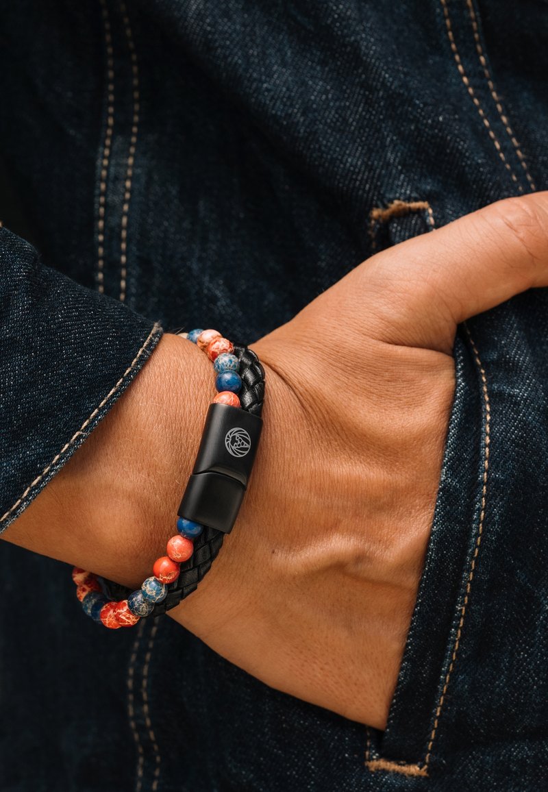 LUCLEON JASPER - Armbånd - red  blue