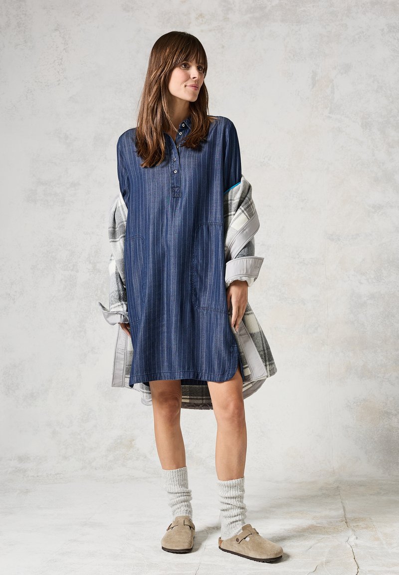 Cecil Blusenkleid - blau