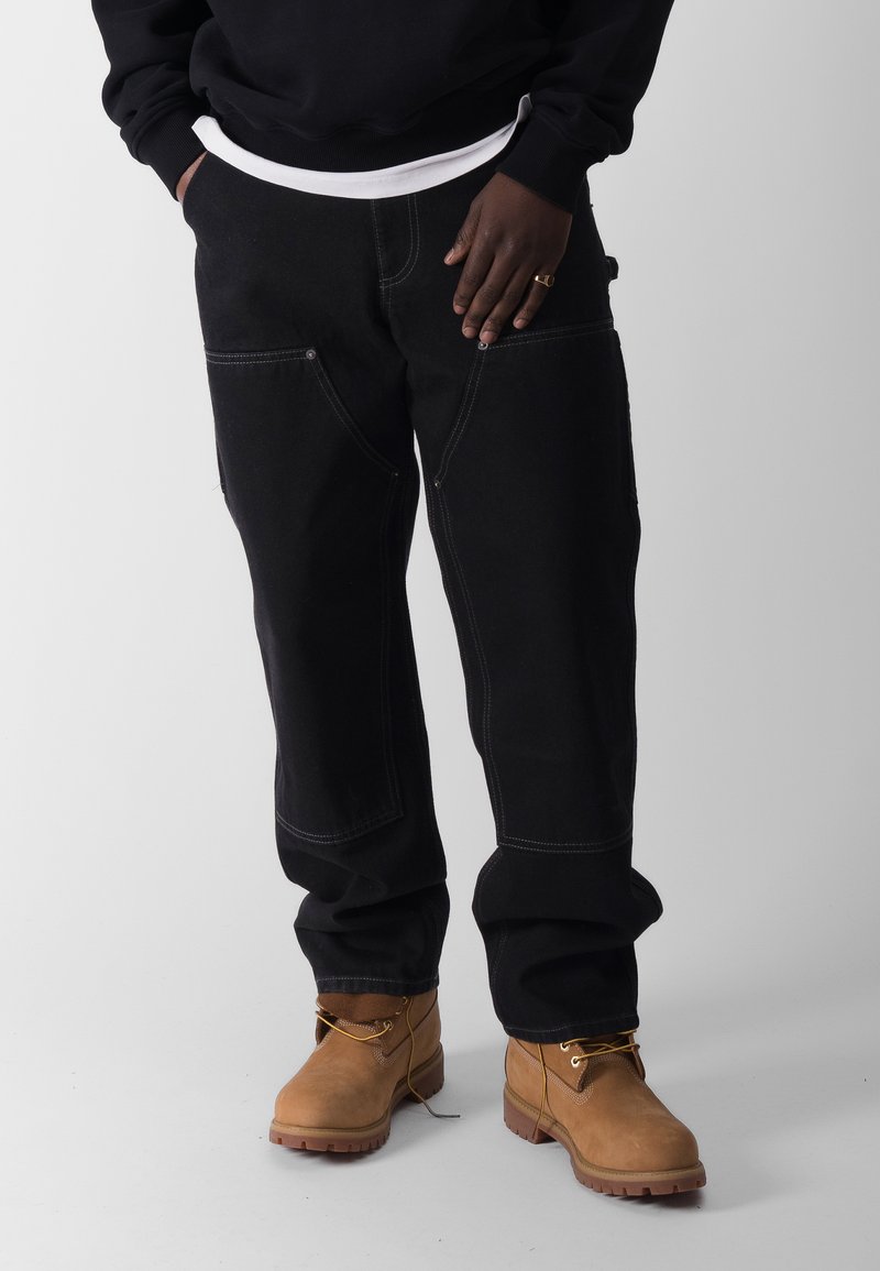 BLKVIS ATELIÉR DOUBLE KNEE UNISEX - Tööteksad - black