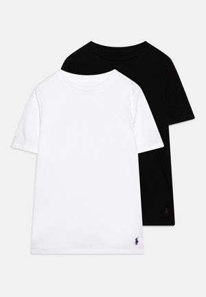 CREW TEE UNISEX 2 PACK - Paprasti marškinėliai - white/black