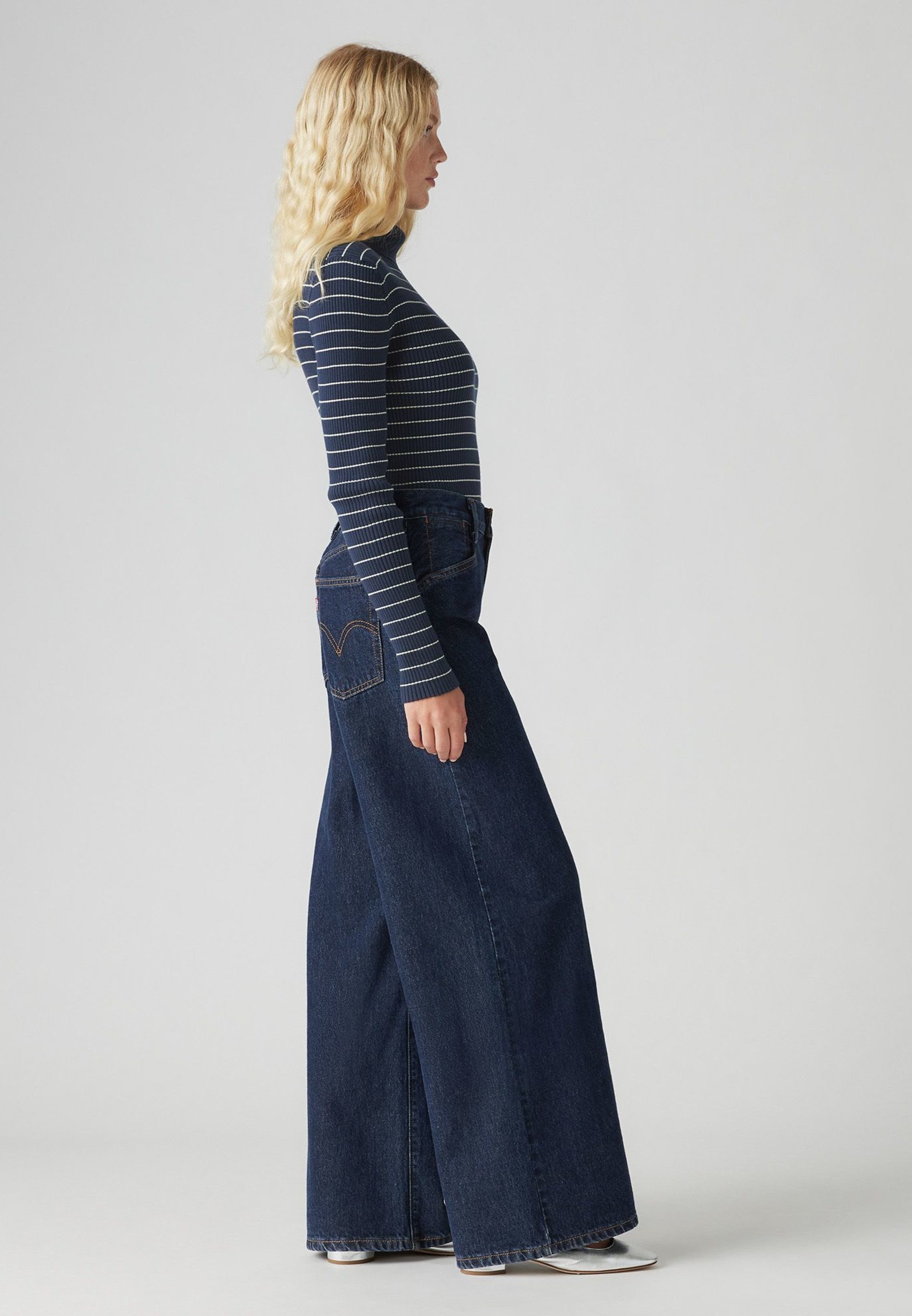 【DIAGONAL】23FW RELAXED WIDE TROUSERS Levi's® - Jeansy baggy/ciemnoniebieski - Zalando.pl