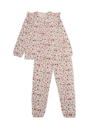 Minymo LONG SLEEVES SET ALL OVER PRINT - Nattplagg set - sandshell