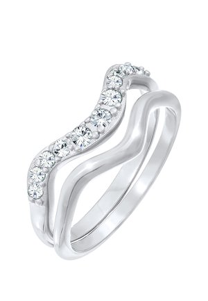 PRINCESS WAVE STACK - MIT KRISTALLEN VON SWAROVSKI® - Ringe - silberfarben