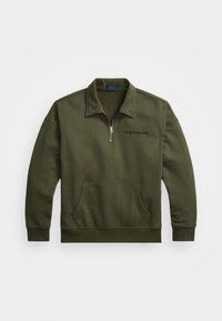 RELAXED FIT LOGO COLLARED SWEATSHIRT - Mikina - armadillo