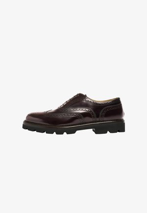Scarosso, PRESTON BURGUNDY - Derbies - burgundy - calf
