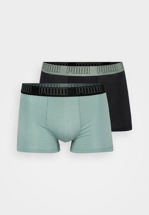 MEN EVERYDAY TRUNKS 2 PACK - Calzoncillos - olive green/black
