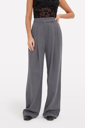 Envii WILLA PANTS - Kelnės - medium grey melange