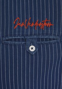Jan Vanderstorm NALLE - Hemd - dunkelblau gestreift