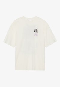 Print T-shirt - egret