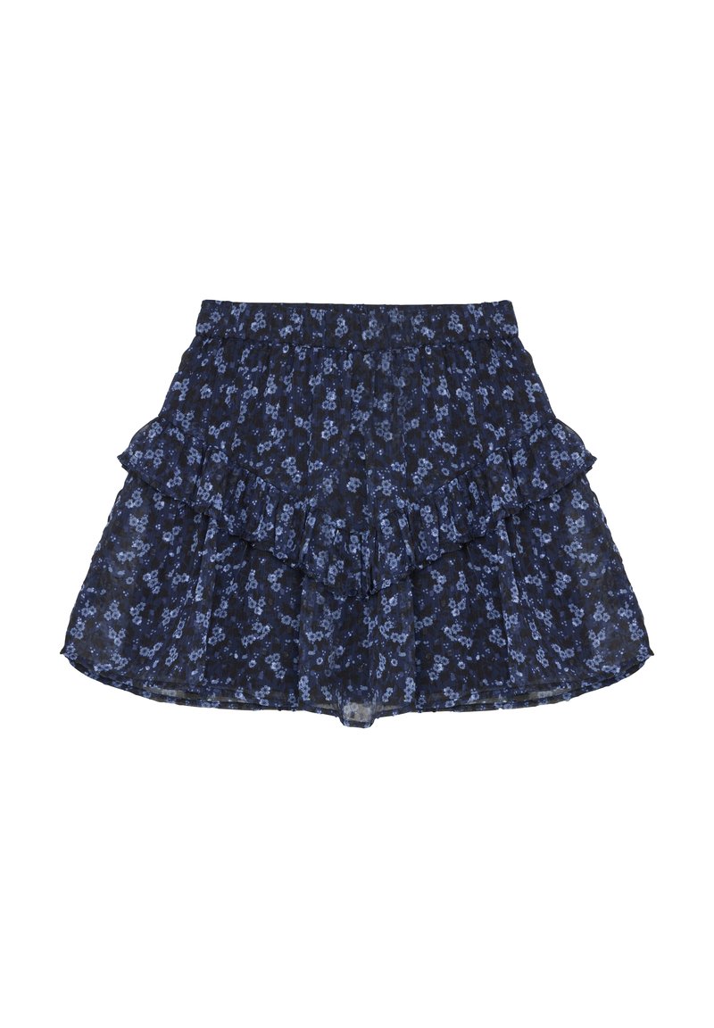 Creamie FLOWER DOBBY - A-linjekjol - bel air blue