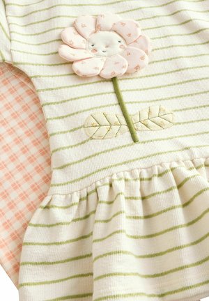 Next REGULAR FIT - SET  - Leggings - Trousers - cream stripe flower
