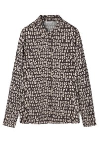 NIKA - Bluza z gumbi - dark chocolate