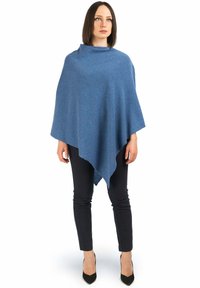 Dalle Piane Cashmere PONCHO - Cape - azzurro