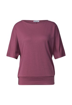 Street One, BASIC SHIRT MIT BOAT NECK UND ELASTIKBUND - T-shirt basique - dark clouded blush