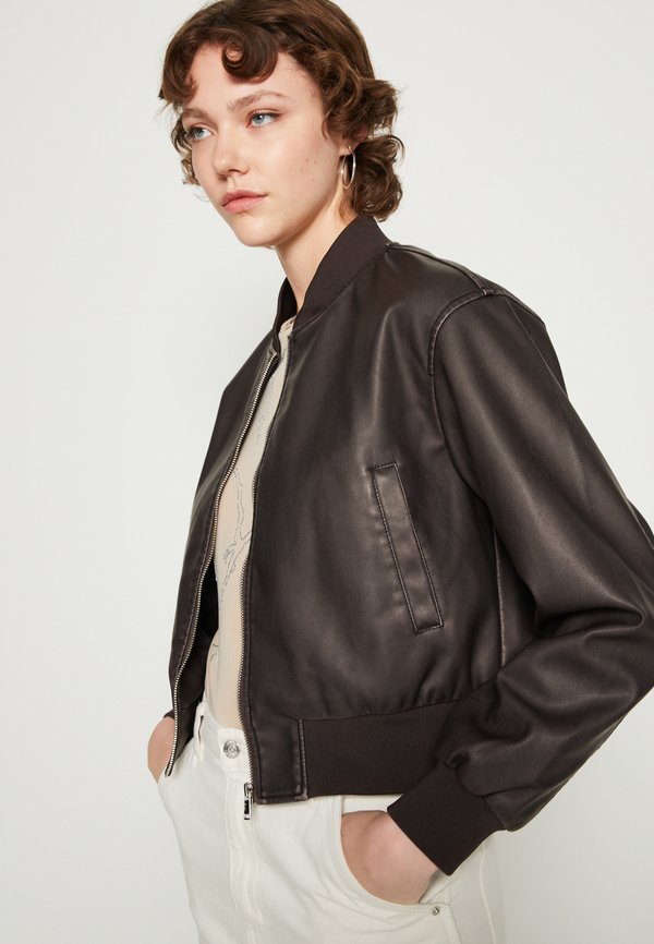 ONLJANE WASHED JACKET - Faux leather jacket2