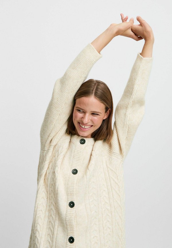 BYNELLO - Cardigan - birch melange2