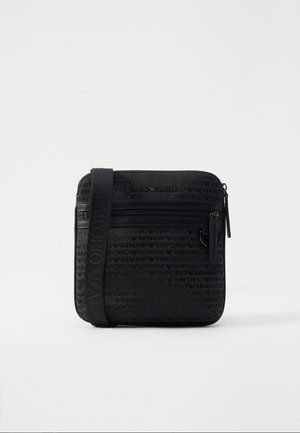 Emporio Armani MESSENGER BAG UNISEX - Cross body bag - bristol black