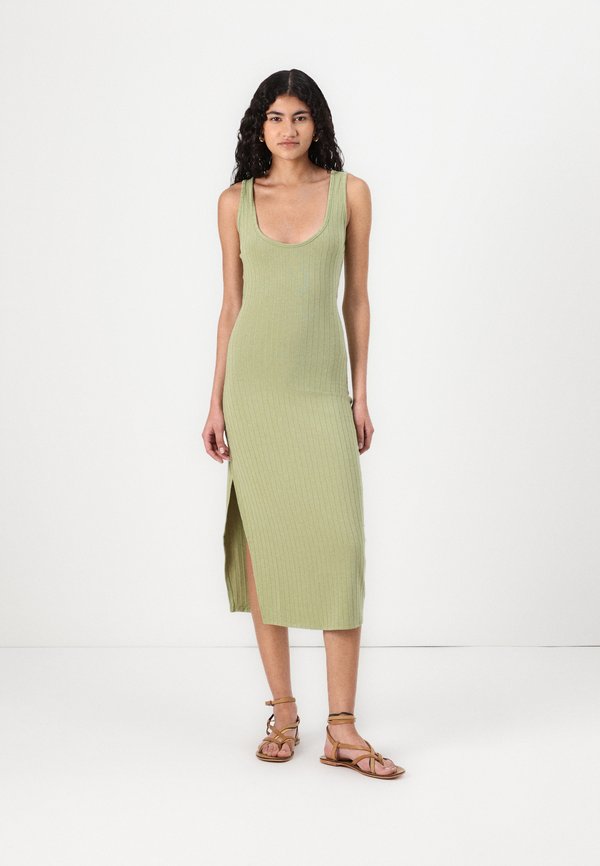 TAKE A LOOK - Jersey dress - avocado