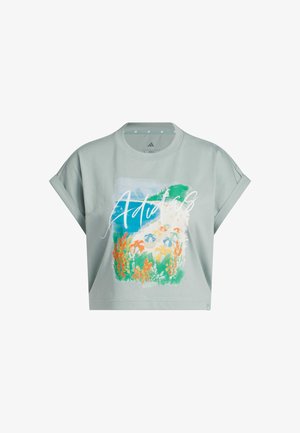 adidas Sportswear, SUMMER ROMANCE GRAPHIC - T-paita - sage
