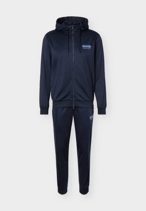 EA7 Emporio Armani, TUTA GYM TRAIN VISIBILITY T SUIT HOODIE - Φόρμα - blue